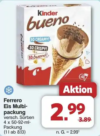 Famila Nord West Ferrero Eis Multipackung Angebot