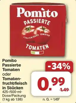 Famila Nord West Pomito Passierte Tomaten oder Tomaten-fruchtfleisch in Stücken Angebot