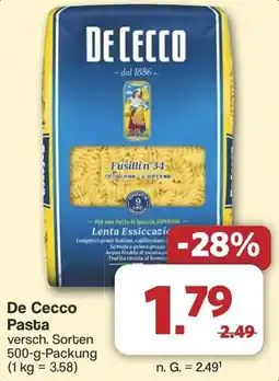 Famila Nord West De Cecco Pasta Angebot