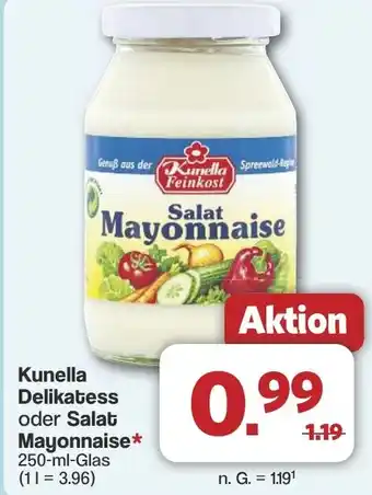 Famila Nord West Kunella Delikatess oder Salat Mayonnaise Angebot