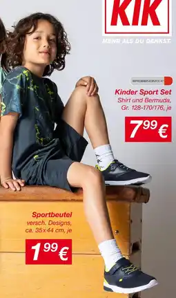 KiK Ergeenomixx kinder sport set oder sportbeutel Angebot