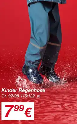 KiK Kinder regenhose Angebot