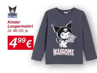 KiK Kuromi kinder langarmshirt Angebot