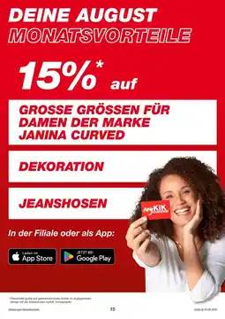 KiK 15 % Angebot