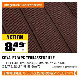 OBI Kovalex wpc terrassendiele Angebot