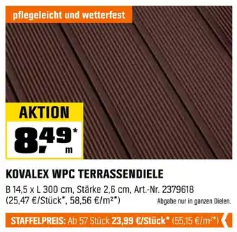 OBI Kovalex wpc terrassendiele Angebot