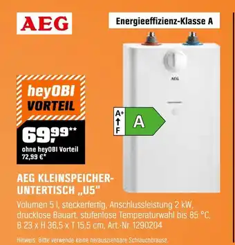 OBI Aeg kleinspeicher-untertisch 'u5' Angebot