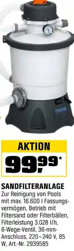 OBI Sandfilteranlage Angebot