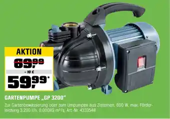 OBI Gartenpumpe gp 3200 Angebot