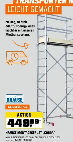 OBI Krause montagegerüst 'corda' Angebot