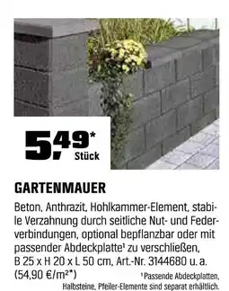 OBI Gartenmauer Angebot