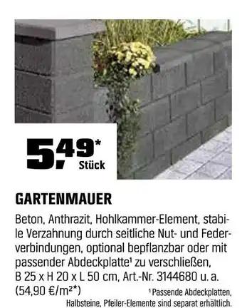 OBI Gartenmauer Angebot