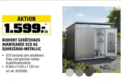 OBI Biohort gerätehaus avantgarde eco a5 quarzgrau-metallic Angebot