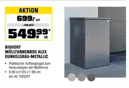 OBI Biohort mülltonnenbox alex dunkelgrau-metallic Angebot