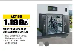 OBI Biohort minigarage l dunkelgrau-metallic Angebot