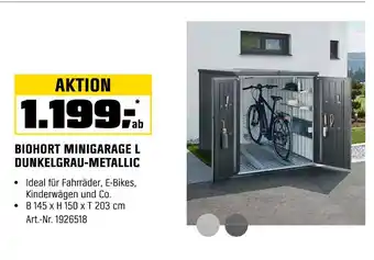 OBI Biohort minigarage l dunkelgrau-metallic Angebot