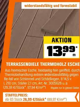 OBI Terrassendiele thermoholz esche Angebot
