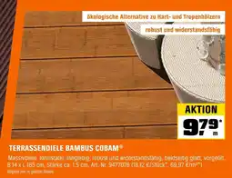 OBI Cobam terrassendiele bambus Angebot