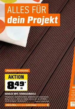 OBI Kovalex wpc terrassendiele Angebot