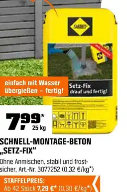 OBI Sakret schnell-montage-beton setz-fix Angebot