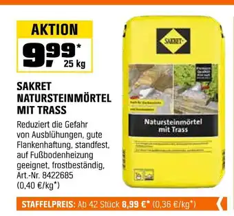OBI Sakret natursteinmörtel mit trass Angebot