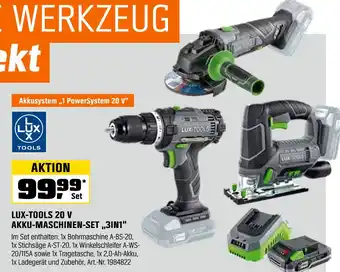 OBI Lux tools 20 v akku-maschinen-set 3in1 Angebot