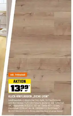 OBI Klick-vinylboden eiche lyon Angebot