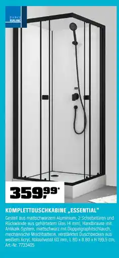OBI Komplettduschkabine essential Angebot