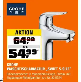 OBI Grohe waschtischarmatur swift s-size Angebot