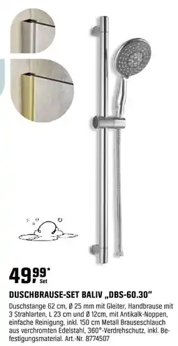 OBI Duschbrause-set baliv „dbs-60.30“ Angebot