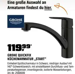 OBI Grohe quickfix küchenarmatur „start“ Angebot