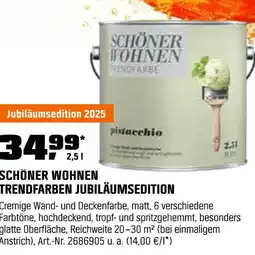 OBI Schöner wohnen trendfarben jubiläumsedition Angebot