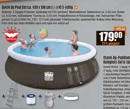 V Baumarkt Quick Up Pool Set ca. 450 x 106 cm (ØxH) 5-teilig Angebot