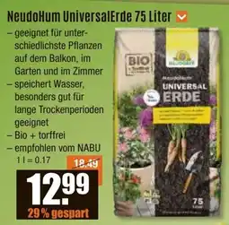 V Baumarkt NeudoHum UniversalErde 75 Liter Angebot