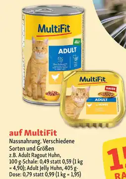 Fressnapf MultiFit Nassnahrung. Angebot