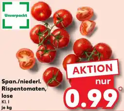 Kaufland Span./niederl. Rispentomaten, lose Angebot