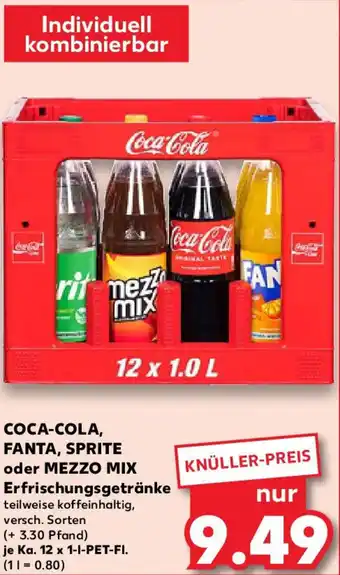 Kaufland COCA-COLA, FANTA, SPRITE oder MEZZO MIX Erfrischungsgetränke Angebot