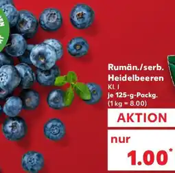 Kaufland Rumän./serb. Heidelbeeren Angebot