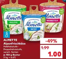 Kaufland ALMETTE Alpenfrischkäse Angebot