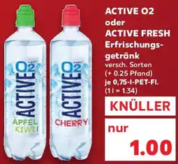 Kaufland ACTIVE O2 oder ACTIVE FRESH Erfrischungsgetränk Angebot
