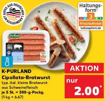 Kaufland K-PURLAND Cipollata-Bratwurst Angebot