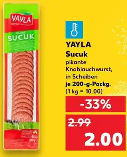 Kaufland YAYLA Sucuk Angebot