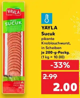 Kaufland YAYLA Sucuk Angebot