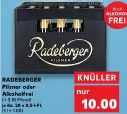 Kaufland RADEBERGER Pilsner oder Alkoholfrei Angebot