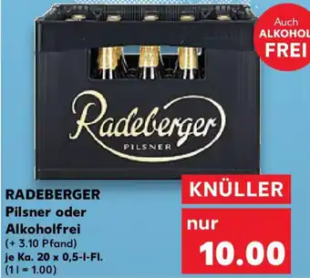 Kaufland RADEBERGER Pilsner oder Alkoholfrei Angebot