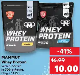 Kaufland MAMMUT Whey Protein Angebot