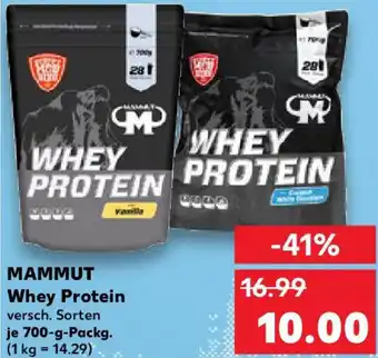 Kaufland MAMMUT Whey Protein Angebot