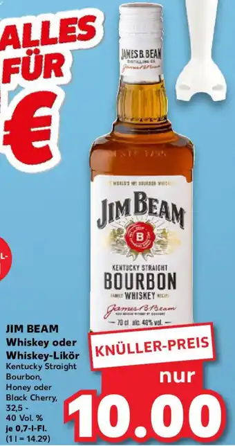 Kaufland JIM BEAM Whiskey oder Whiskey-Likör Angebot