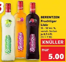 Kaufland BERENTZEN Fruchtiger Likör Angebot