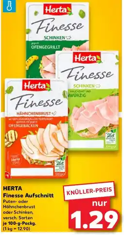 Kaufland HERTA Finesse Aufschnitt Angebot